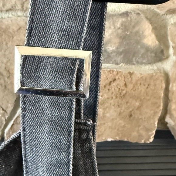 Stylish Gray Women's Cargo Overalls - Picture 6 of 11